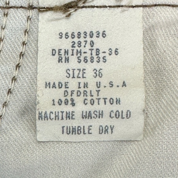 Vtg Cabela’s Trebark Camo Hunting Denim Jeans Sz 36 Outdoor Shooting Made in USA - Picture 6 of 11